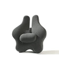 Adjustable memory foam car cushion waist support 50x47x9cm in solid colour black, dark gray, light gray, or pink