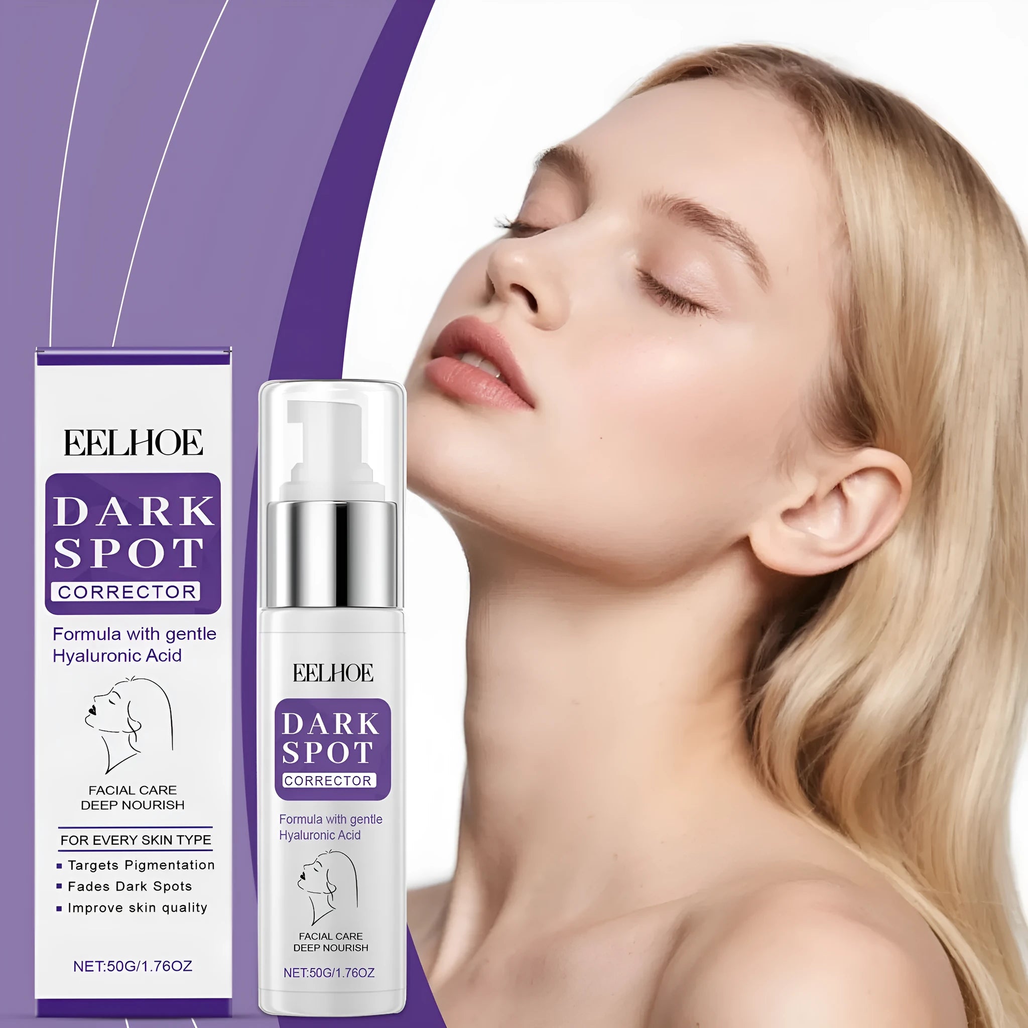 50g jar of skin care cream for daily moisturising and balancing water and oil.