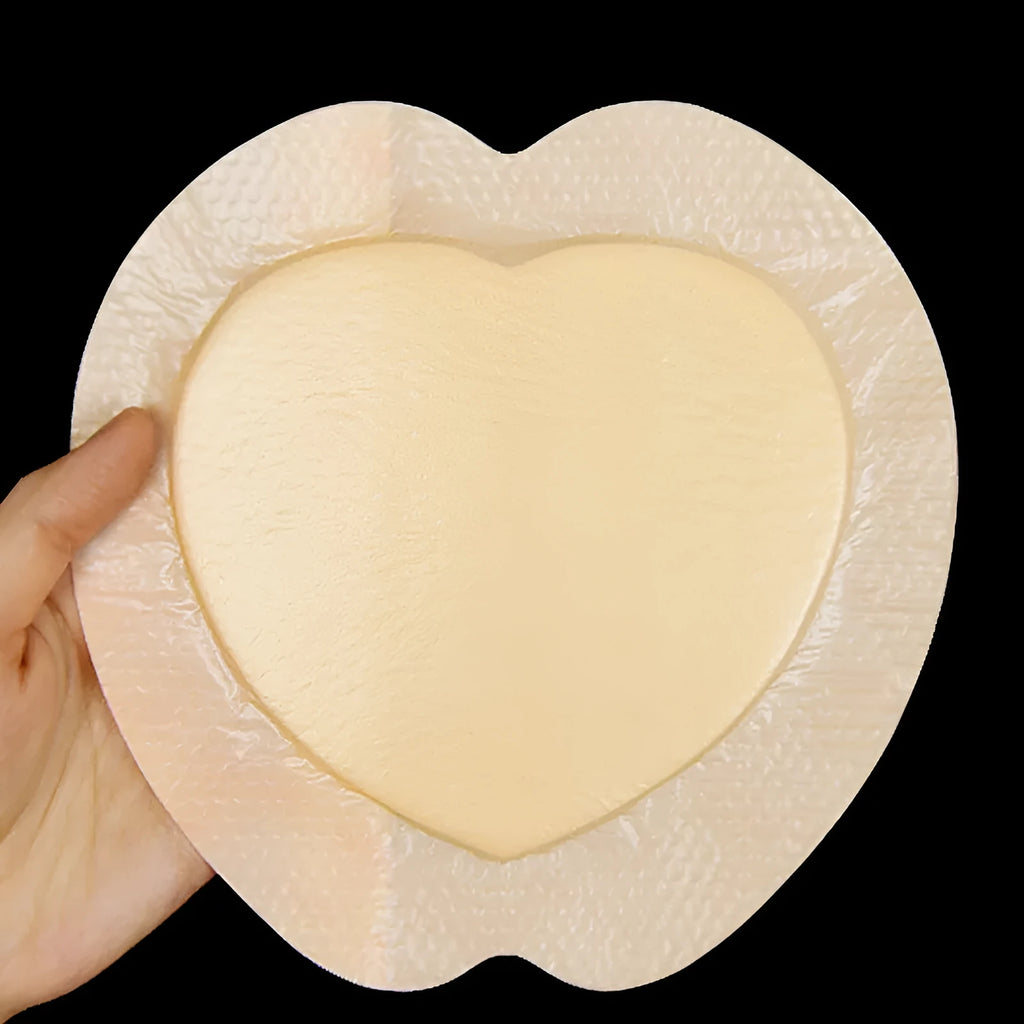 Large skin coloured silicone gel foam bedsore sticker for pressure sore prevention