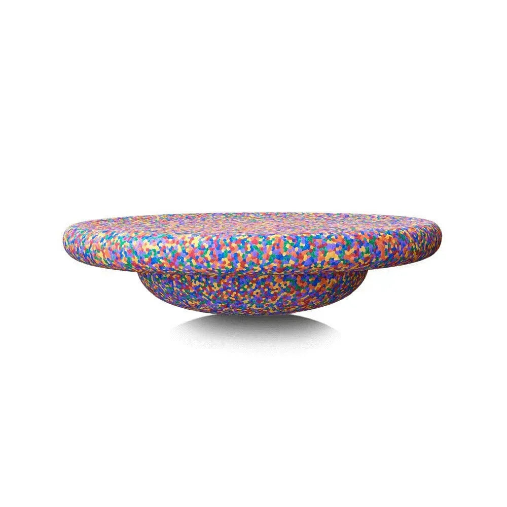 Plastic wood surf balance board for children with mixed colour finish, 60cm long