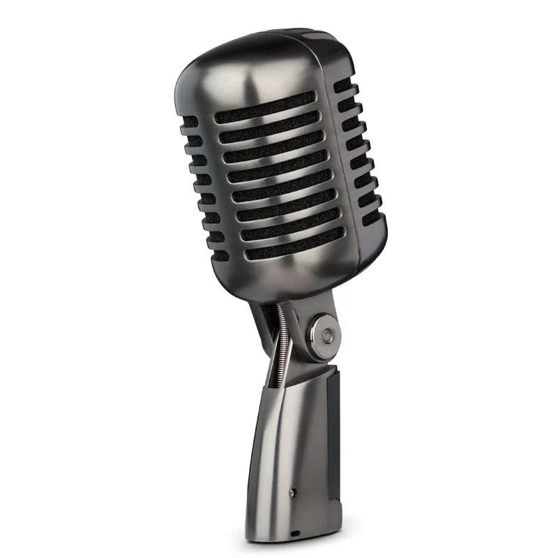 Retro-style wireless condenser microphone in FG2 colour for K-song and recording.