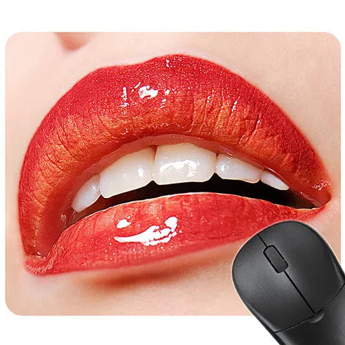 Sexy red lips design on a large non-slip rubber mouse pad for desk use