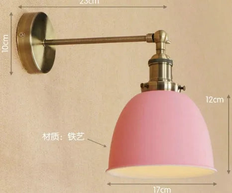 Iron shade ceiling light fixture available in nine colours for indoor home lighting