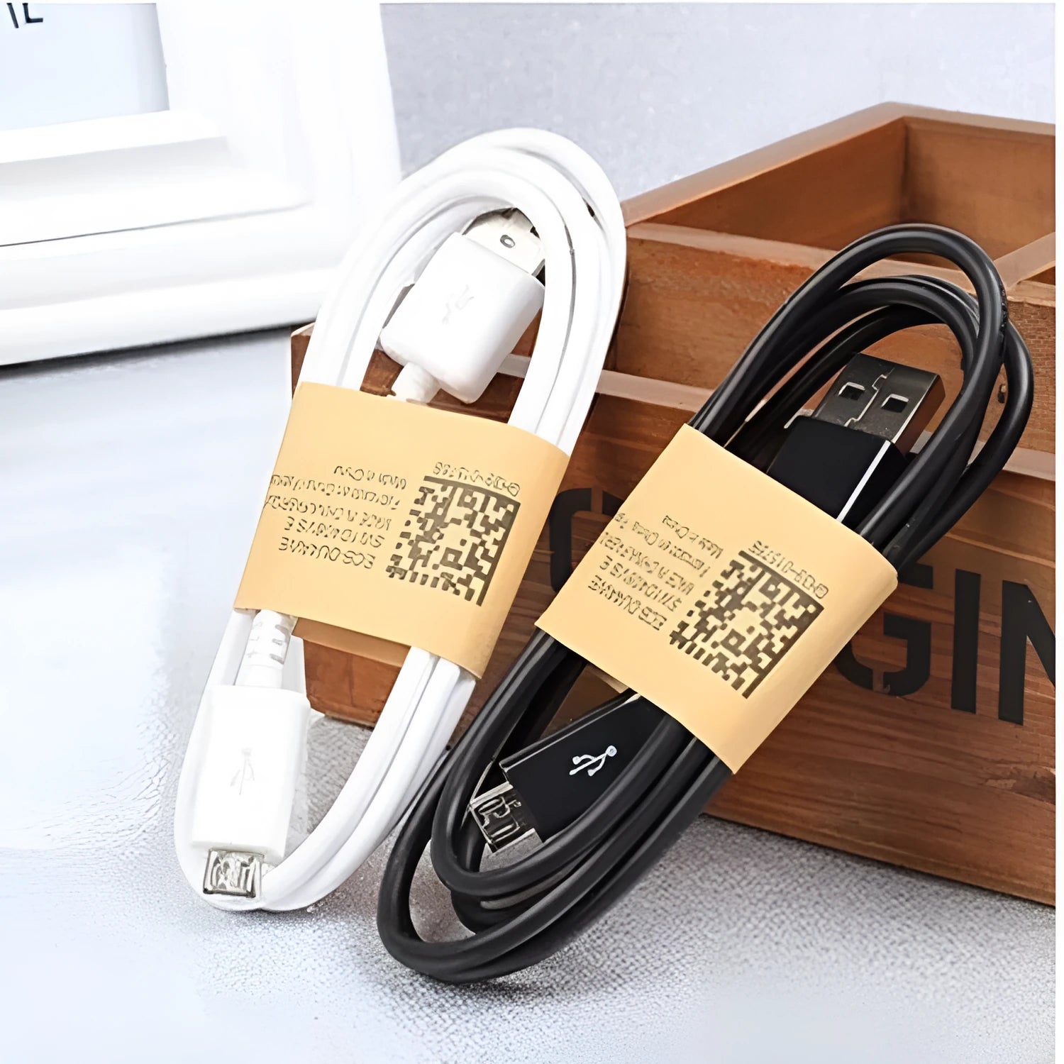 Black 1m Micro USB universal data cable with PVC wire for Android phones and tablets
