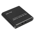 Blue and black 1080P Full HD media player with HDMI port, compact all-metal design.