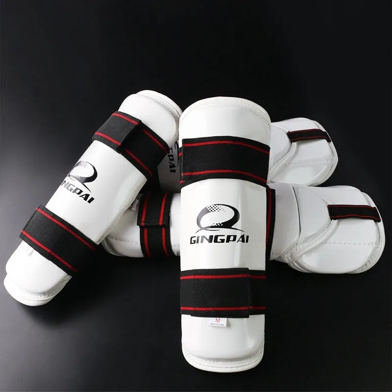 Taekwondo leg and arm protective gear combination set with PU EVA foam construction
