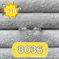 Korean style oval denier ring ornament with electroplated copper and 6*8mm stone