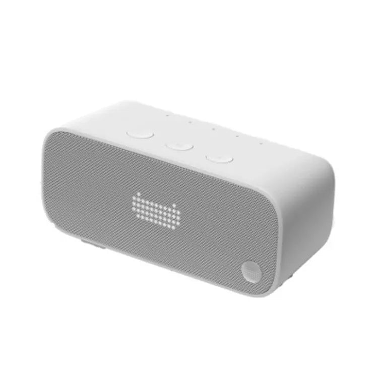 Smart Wi-Fi speaker with AI intelligence in blue, green, red, or white colour options, front-firing bookshelf design
