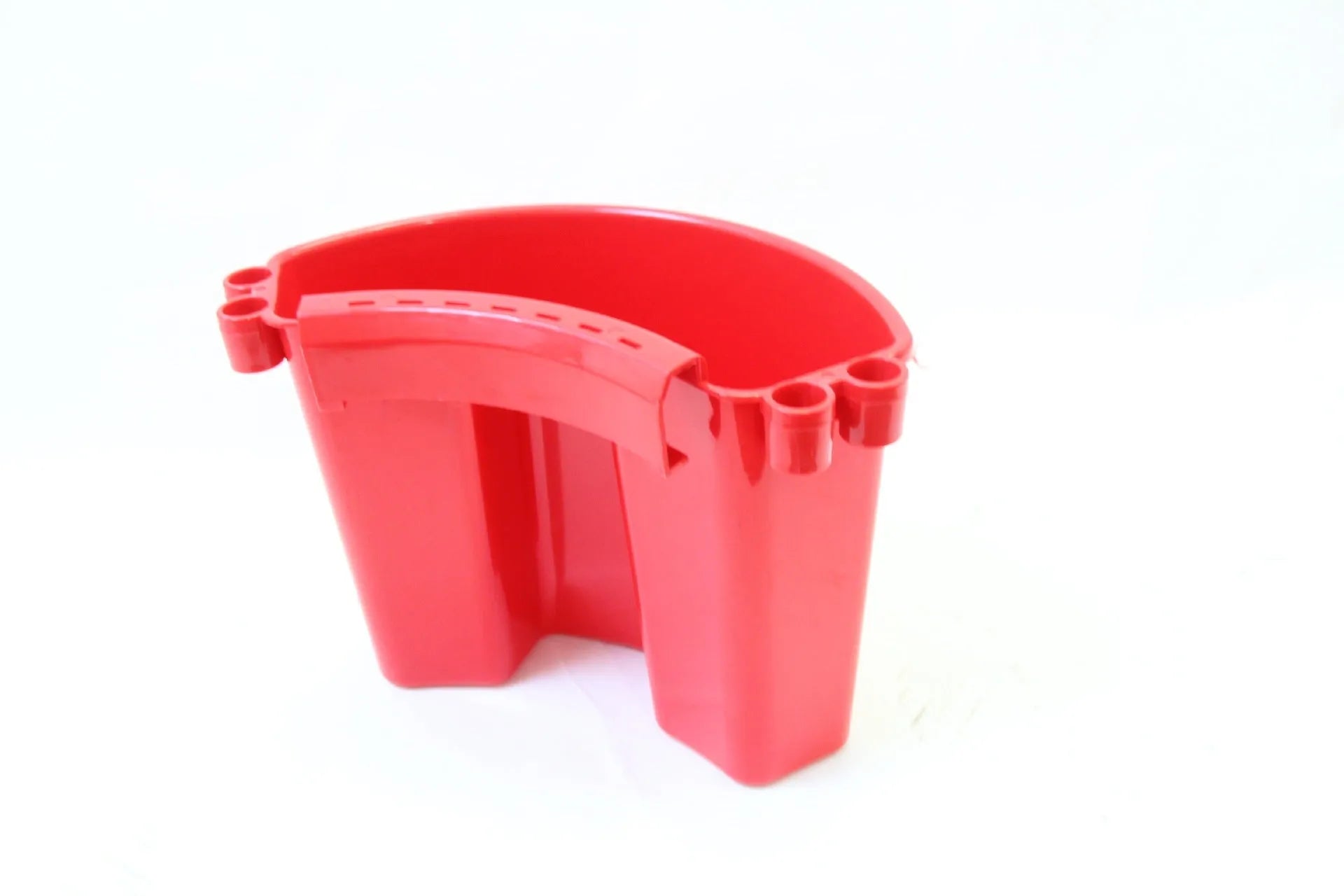 PP plastic car wash bucket available in black, red, blue, and pink colours