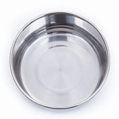 Protective cervical cat bowl oblique mouth pet bowl in food-grade PC with 304 stainless steel liner, anti-knock base, blue colour, M size