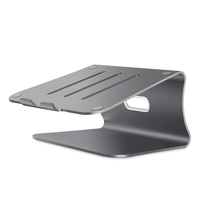 Aluminium notebook cooling bracket with rotary design in grey and silver colour options