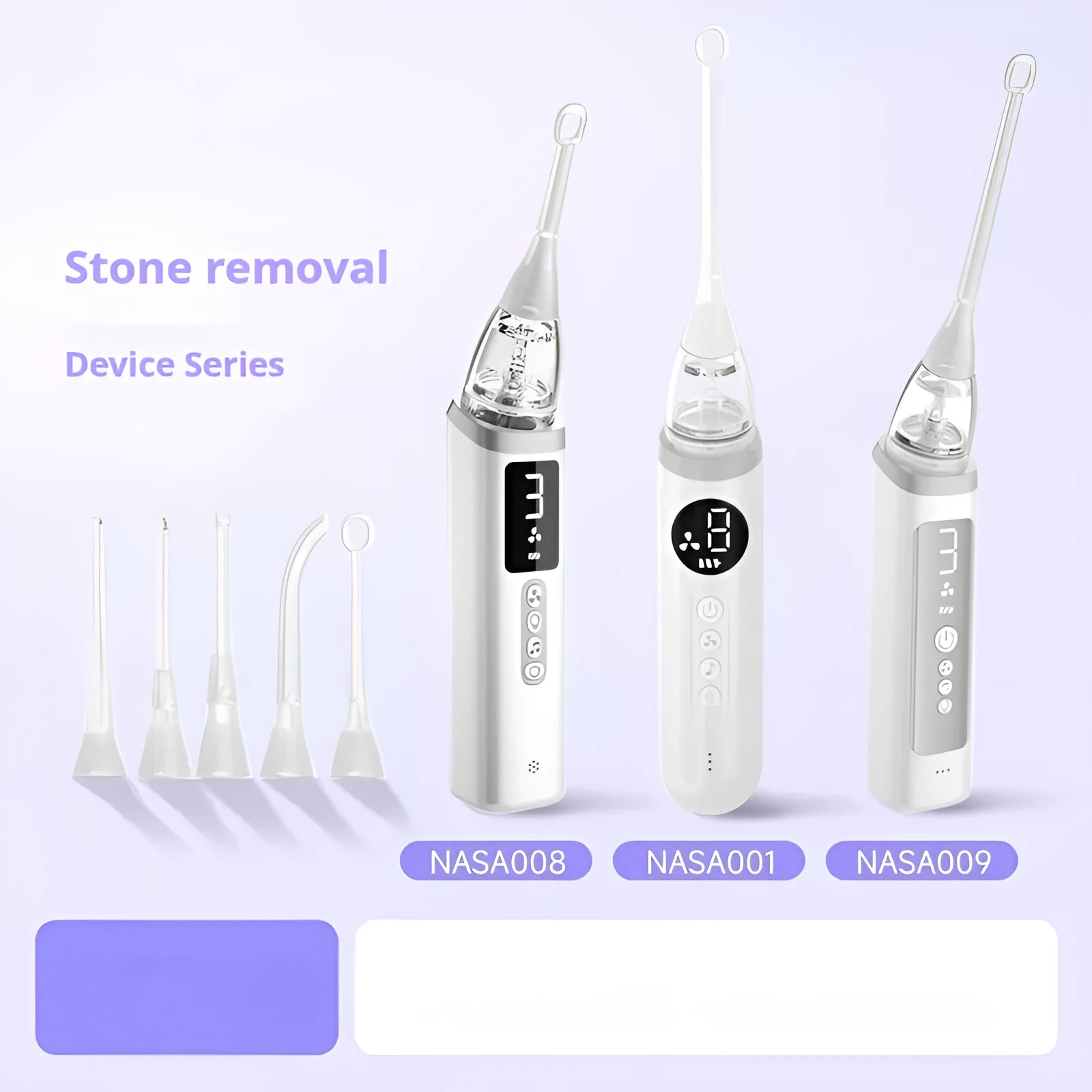 Cross-border tonsillar extractor oral cleaning tools in milky white for dental stone removal
