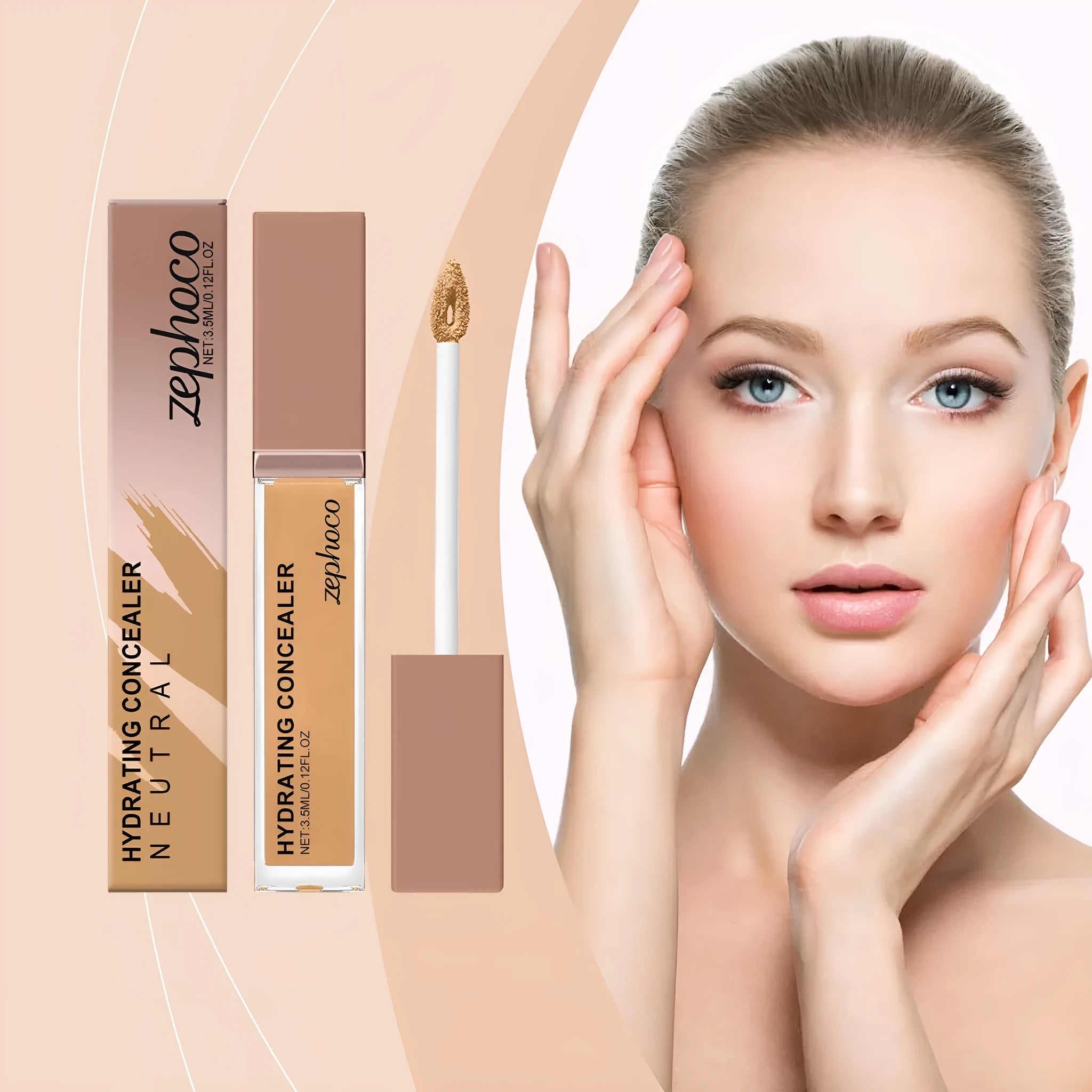 Medium skin moisturising liquid foundation concealer 3.5ml with natural lasting finish
