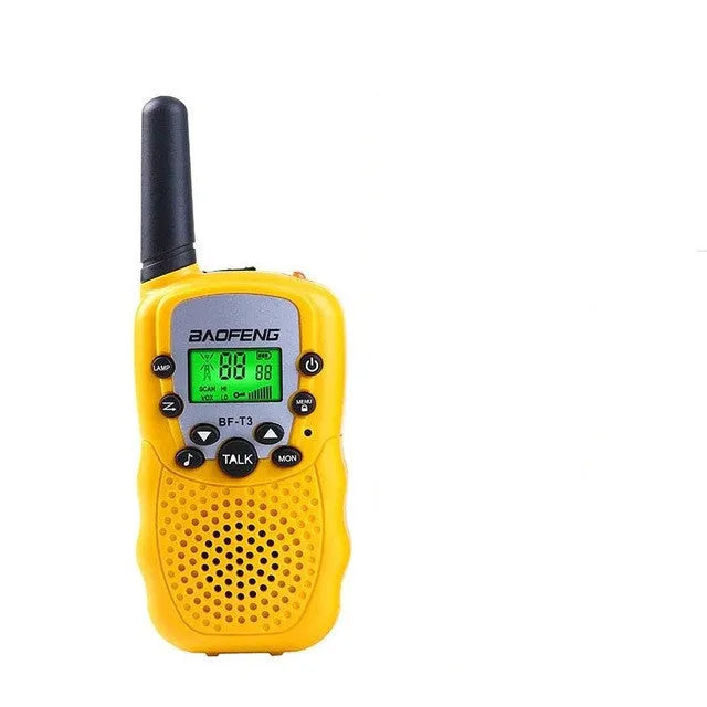 Child walkie talkie set in multiple colours showing handheld design with antenna