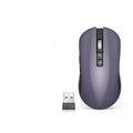 IFLYTEK voice translation wireless gaming mouse on a desk, showing its seven keys and USB receiver.