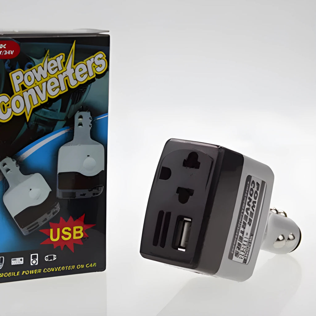 Car cigarette lighter USB power supply with wireless charging pad model 011C