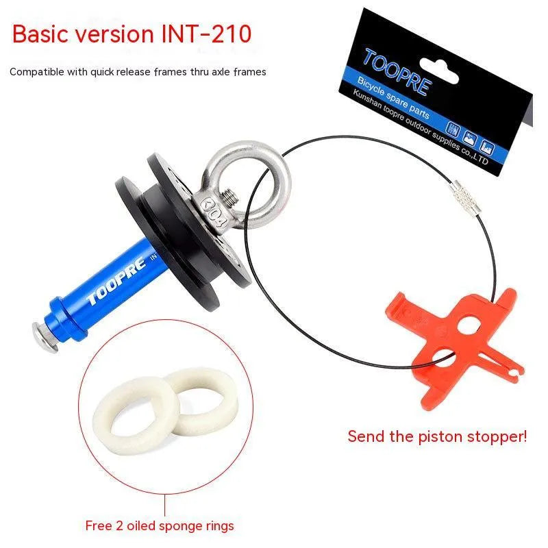 Aluminium alloy bicycle chain holder maintenance tool shown in hand.