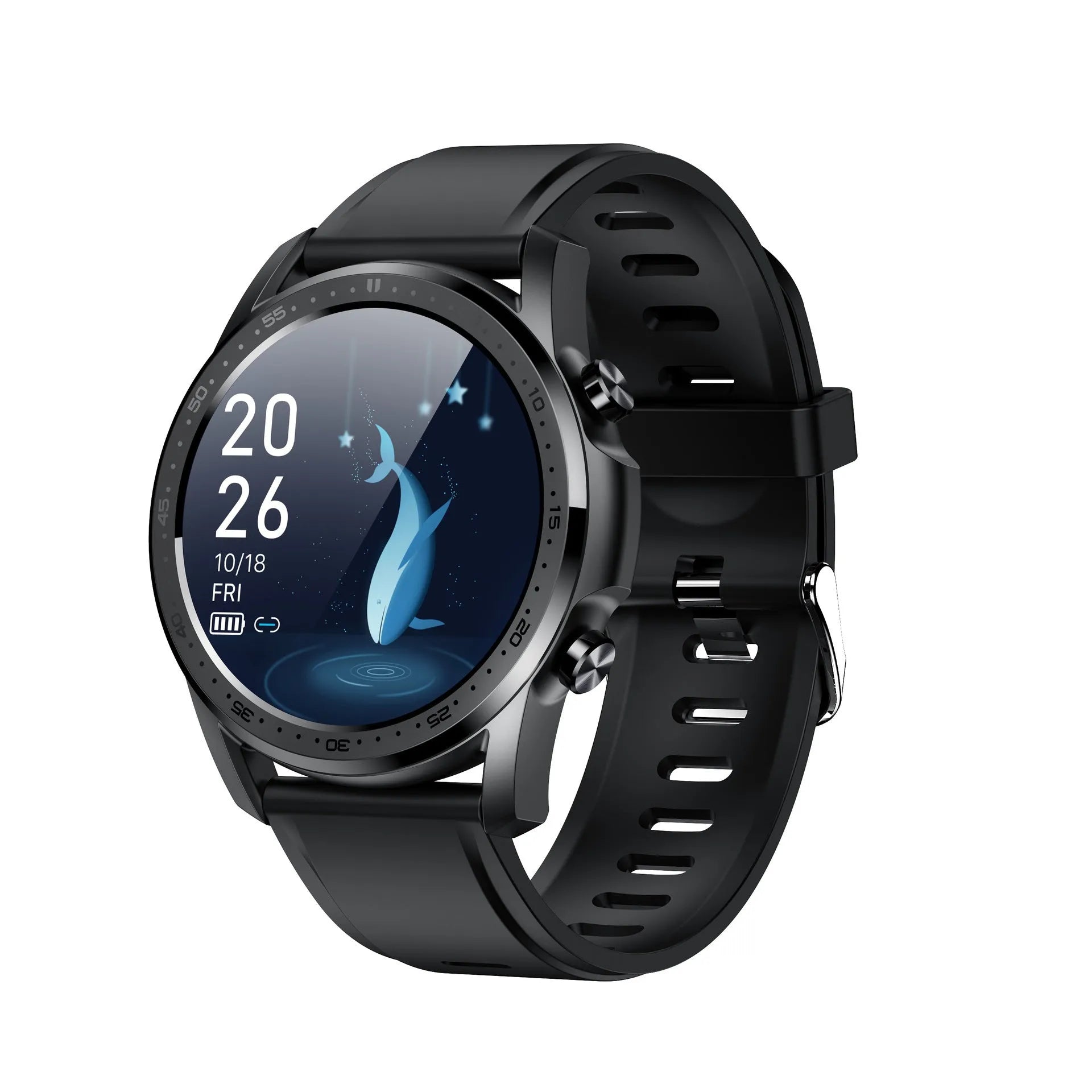 Youth2 Smart Bracelet with black zinc alloy case and 1.3-inch touchscreen on a wrist.