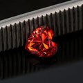 Heart-shaped lemon yellow moissanite stone in multiple measured sizes for jewellery making
