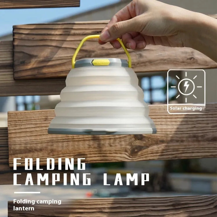 White camping lamp with large lighting capacity for outdoor tents and camping trips