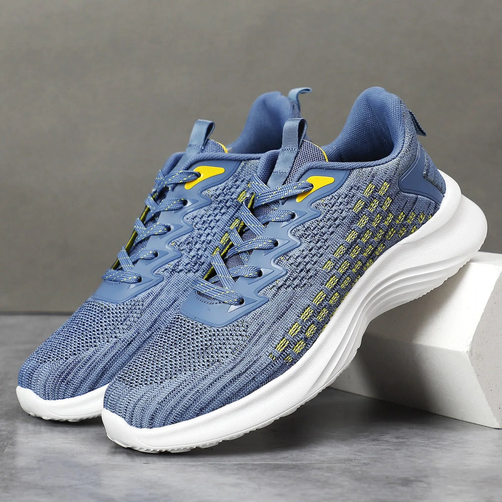 Women's Flyknit running shoes in lavender purple with EVA sole and mesh upper