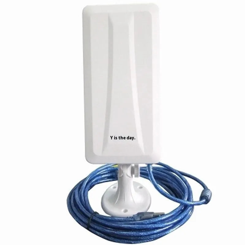 White USB wireless network card with 5 M Thread coverage for Windows and Mac computers