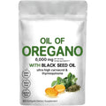 Bottle of black seed oil softgel capsules with a choice of 180 or 300 tablet counts.