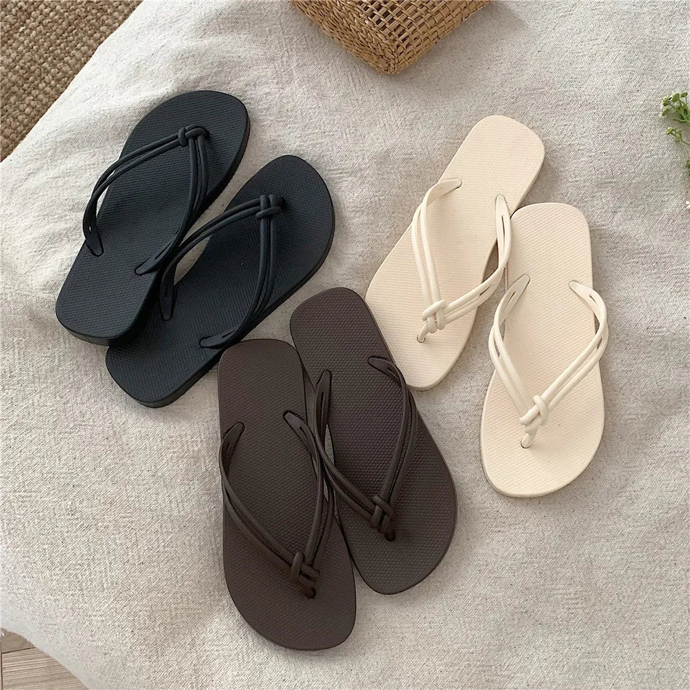 PVC men's casual flip flops with non-slip sole and toe covering in various colours