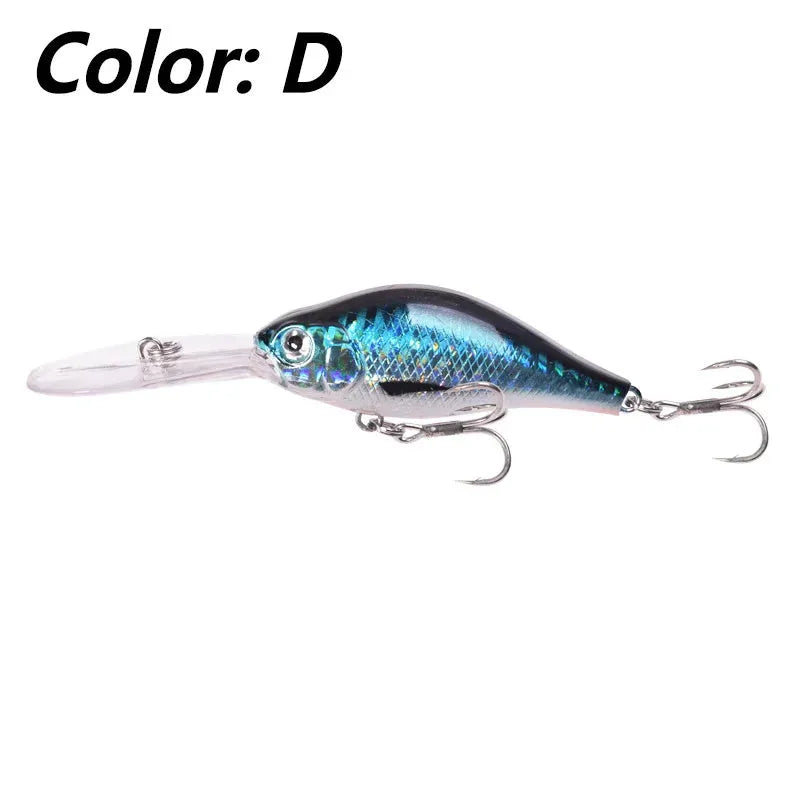 10.5cm floating rock minnow fishing lure with long tongue board in various colour options