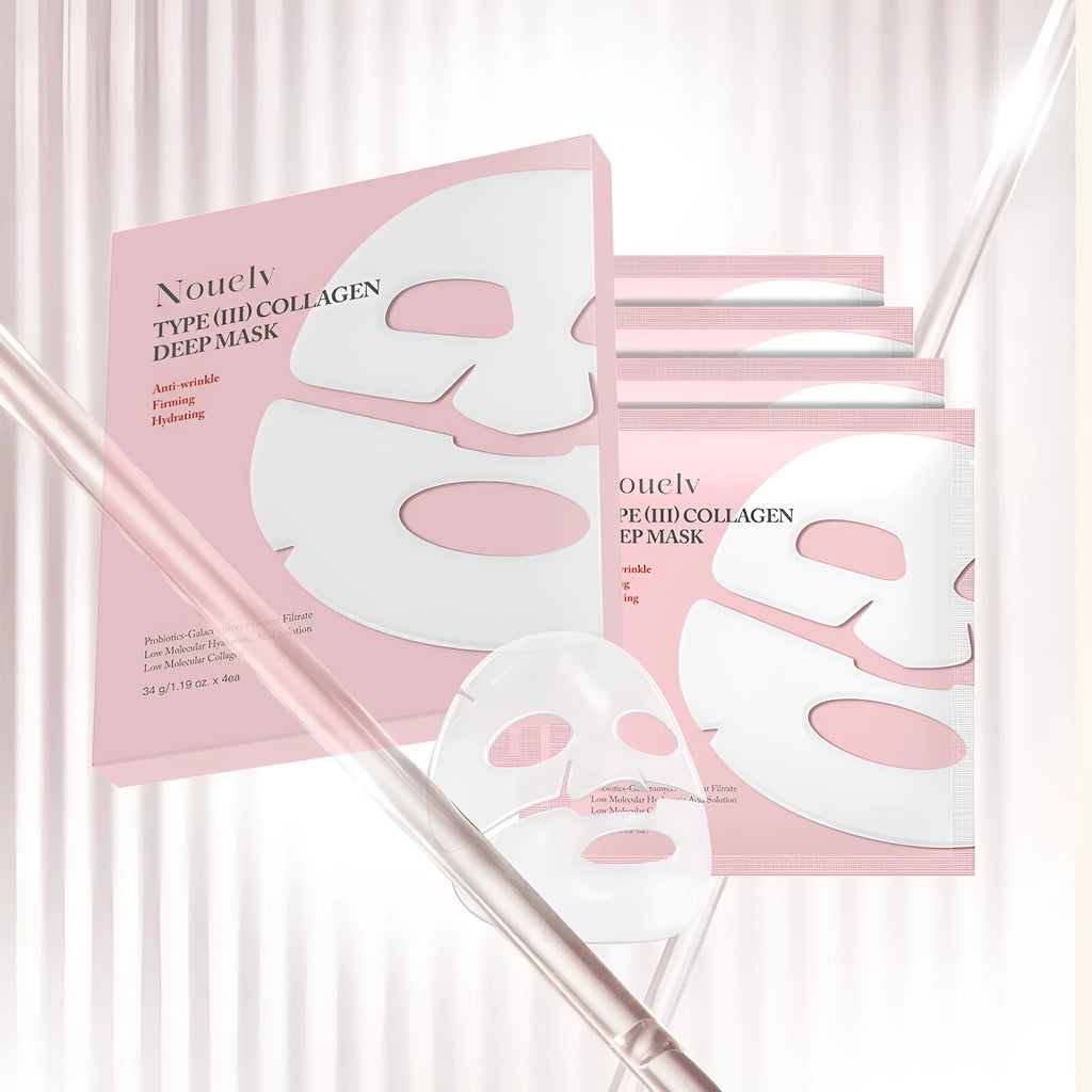 Collagen patch mask 4-piece box for moisturising facial treatment