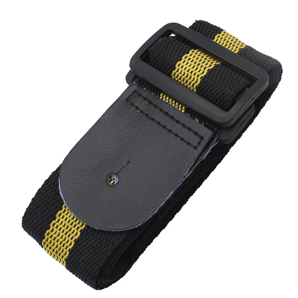Woven crossbody strap for guitars, bass, and ukuleles in five colour options
