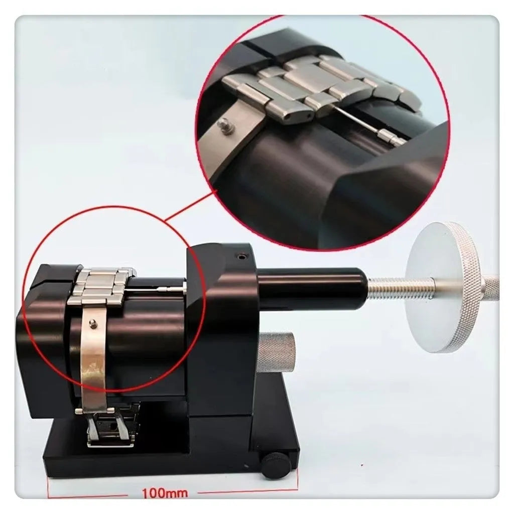 Alloy steel watch strap stripping machine toolset for watch repair, 12 pieces.