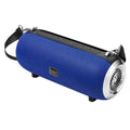 F666 Mini Bluetooth Speaker in black, blue, camouflage or red with shoulder strap and mobile phone stand
