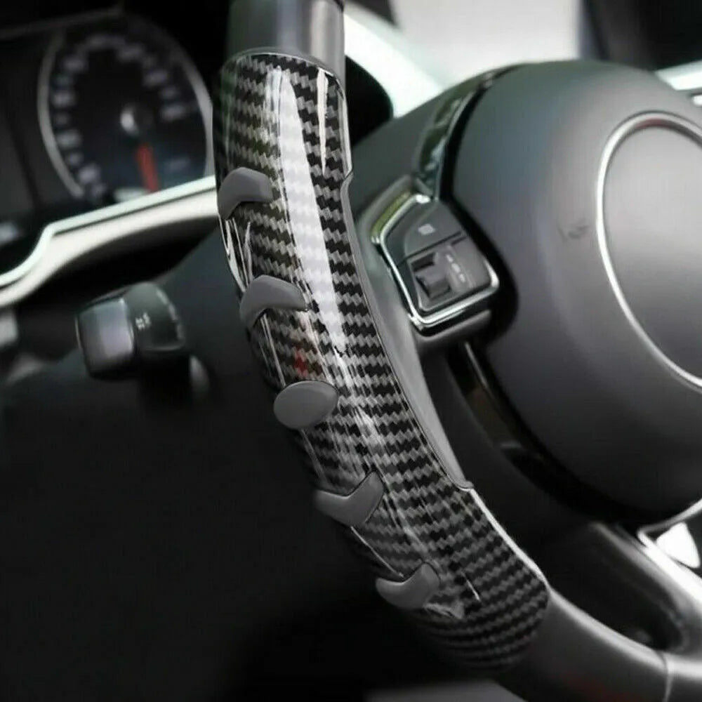Carbon fibre black steering wheel anti-skid sleeve for 38cm diameter wheels