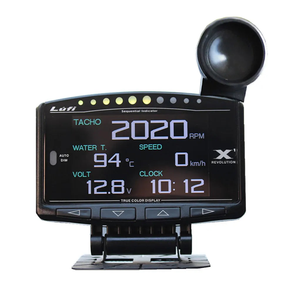 X1 Automotive OBD instrument with LED display and metal construction