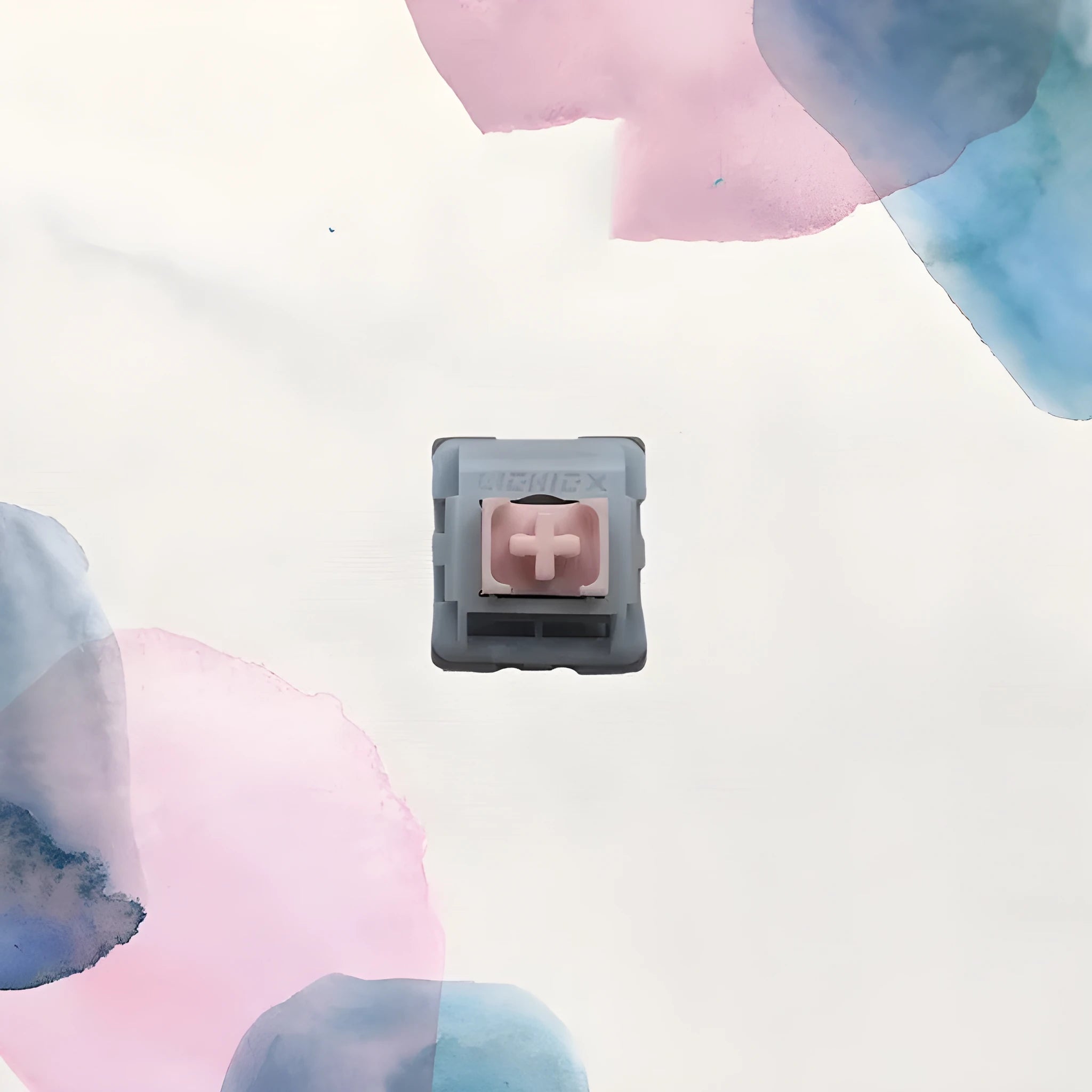 Dew Axis mechanical keyboard switch bottom body with three-colour shaft core and bridge plug-in structure