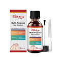 30ml bottle of nail care solution and a nail file set on a white background