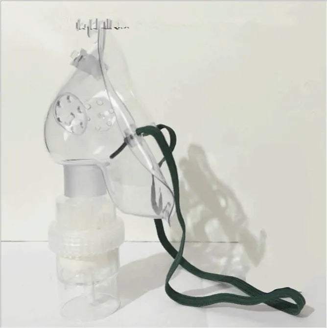 A soft rubber mask bracket aid for holding a face mask and relieving ear pressure.