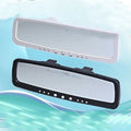 Flat car interior mirror in black section for universal replacement