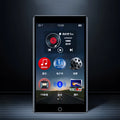 Black Ruizu H1 slim MP4 player with 4-inch touch screen display