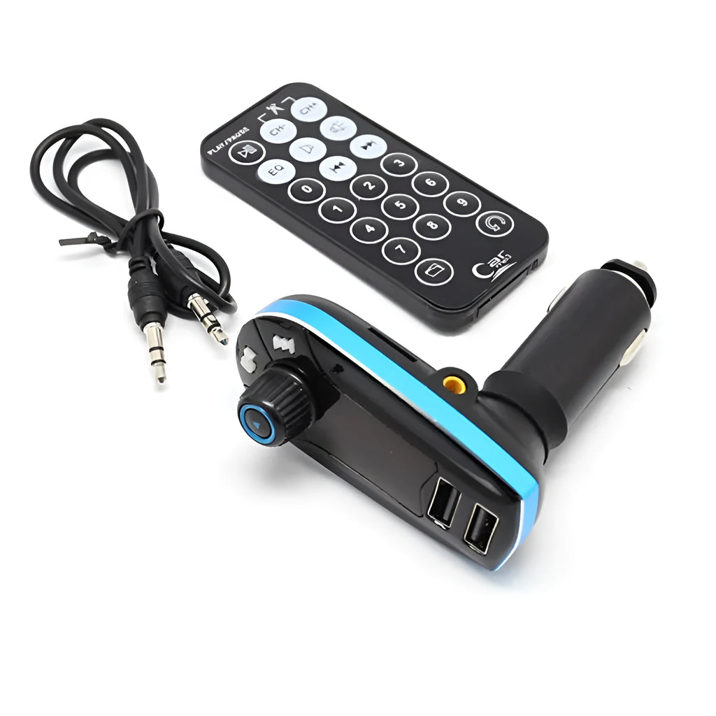 BT618C vehicle Bluetooth FM transmitter car MP3 player with LCD screen and USB charging port