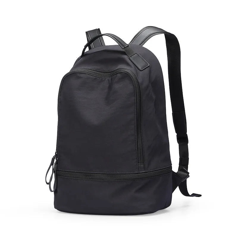 Ultra-light Oxford cloth travel backpack in solid colour with urban simplicity style