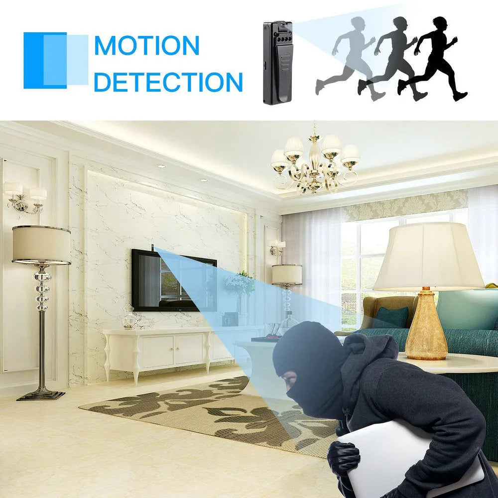 Black 1080p HD DV home camera with 90-degree rotation capability and night vision