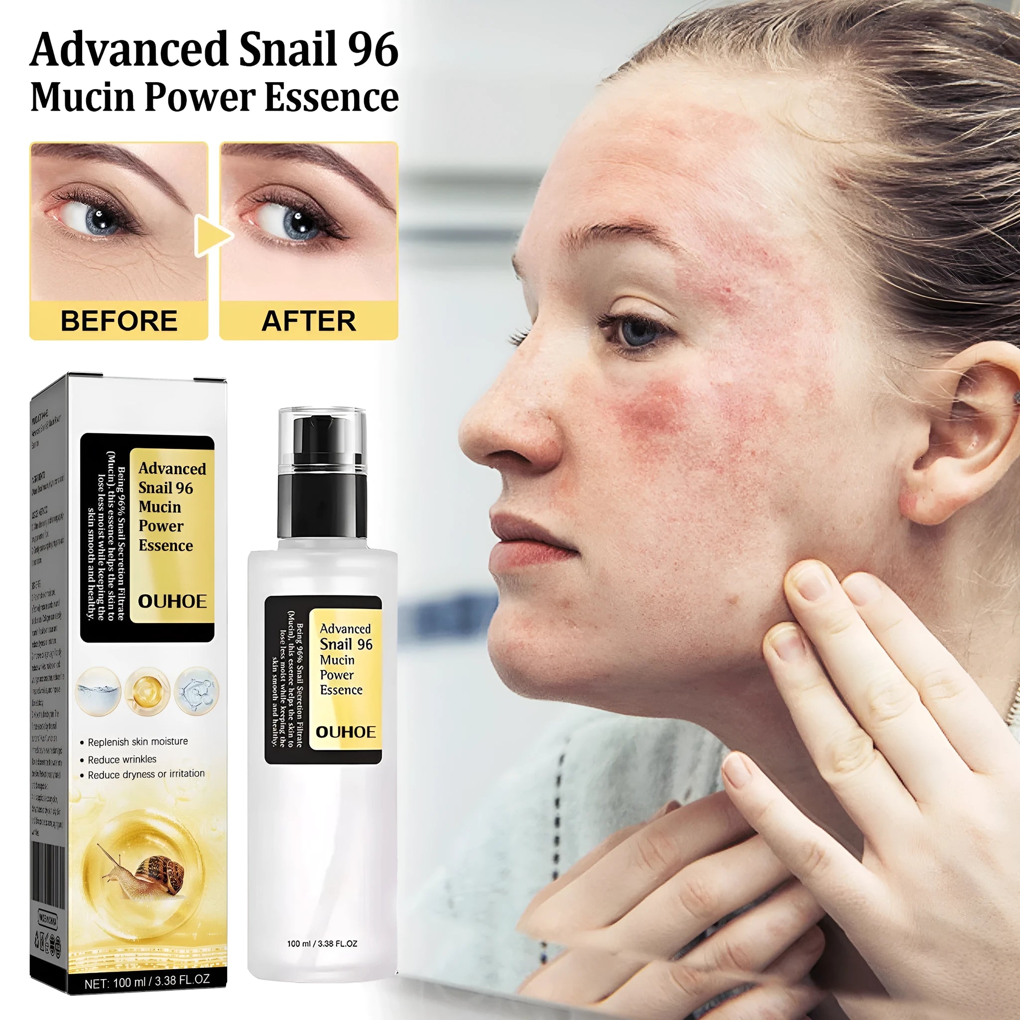 Snail Serum Collagen Facial Serum Original 100ml bottle with hydrating and brightening benefits
