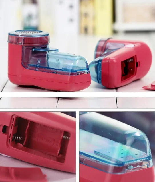 Portable electric lint remover device for clothing and sweaters with compact handheld design