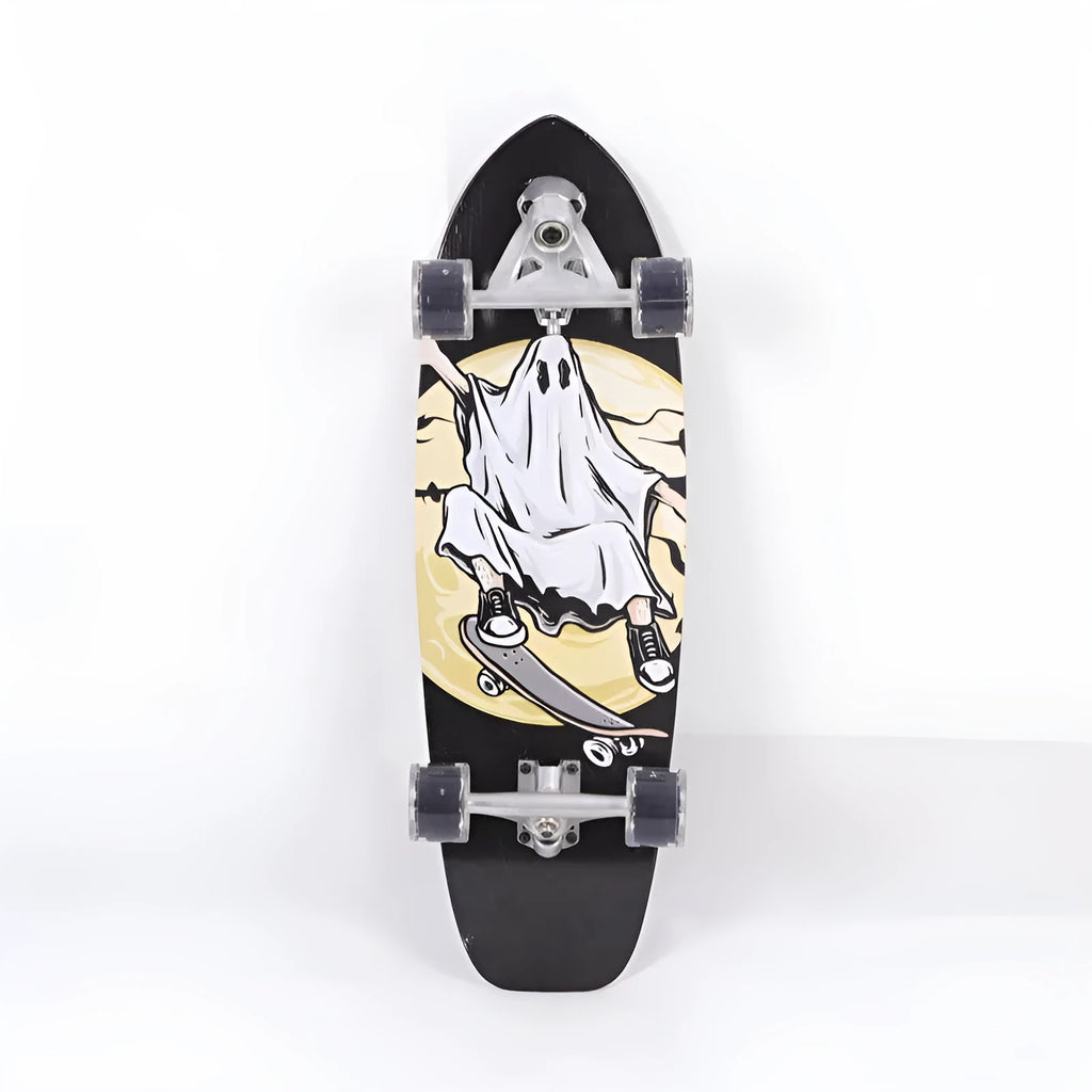 White maple wood street scooter skateboard with 31-inch deck