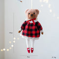 Princess bear and gentleman bear plush doll couple set in soft cloth material
