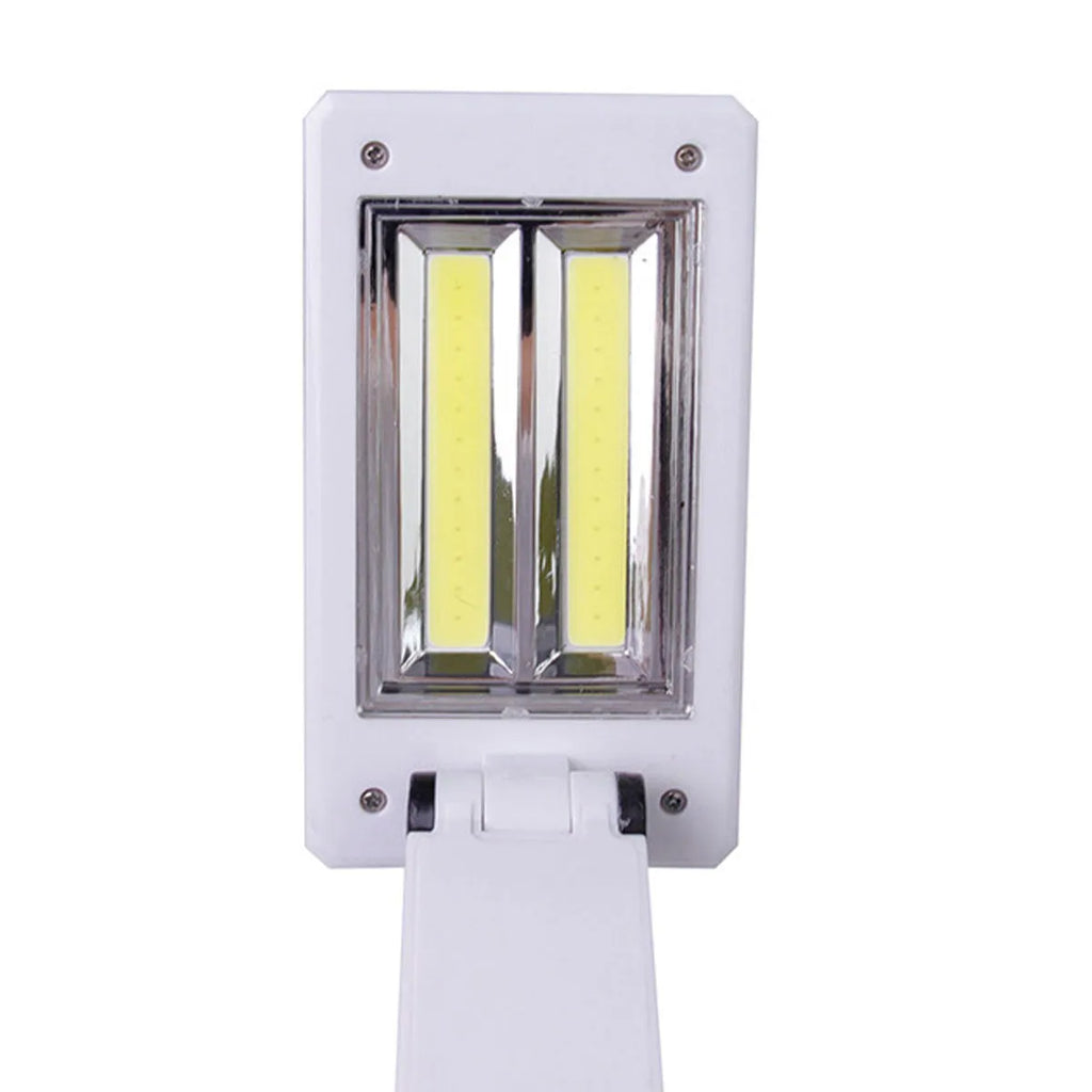 COB mobile phone folding lighting desk lamp black white 120 lumens touch dimming USB battery powered 13.3x7.2x28 cm