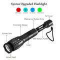 Portable mini LED zoom flashlight with aluminium alloy body and adjustable beam