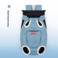Open-head soft fabric pet carrier bag in solid colour for cats and dogs with shoulder strap
